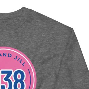 Sudadera Rosa de Cuello Redondo Jack and Jill con Gráfico Circular Azul 1938, Cómoda, de Manga Larga, Ropa Personalizada al por Mayor - Product Image 6