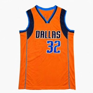 Camiseta de Baloncesto Dallas 32 para Hombre, Sin Mangas, Cuello en V, Absorbe la Humedad, Poliéster, Blanco y Azul, Uniforme de Equipo, Adulto, Todas las Temporadas - Product Image 5