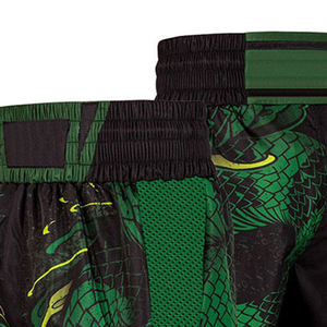 Pantalones Cortos de Boxeo Unisex con Estampado de Dragón Verde y Negro, Corte Holgado, Secado Rápido, Estilo Muay Thai, 100% Poliéster, Ropa de Entrenamiento - Product Image 5