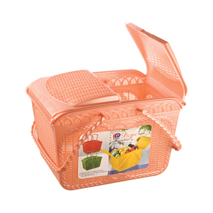 Square <b>Wicker</b> Eco-Friendly Multi-Color Picnic <b>Basket</b> Detachable Design Lid Custom Liner Outdoor Camping - Product Image 2