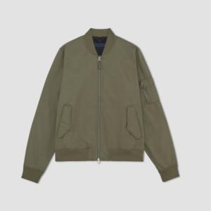 Veste bomber coupe-vent en toile personnalisée de qualité supérieure, streetwear décontracté pour homme de haute qualité avec broderie et fermeture éclair - Product Image 3