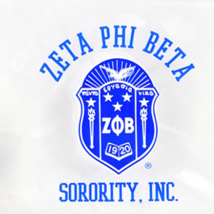 Bolso bandolera transparente Zeta Phi Beta, azul real, con letras griegas, bolso transparente para estadio, correa ajustable, accesorio de hermandad - Product Image 3