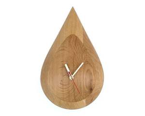 Reloj de Pared Analógico de Cuarzo con Marco de Madera Sólida, Diseño Art Deco Impermeable para Sala de Estar Contemporánea, Decoración de Bodas - Product Image 1