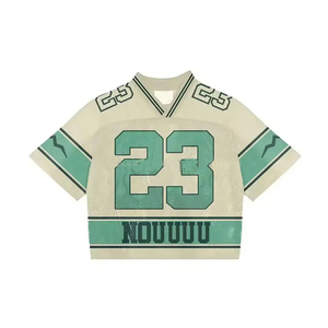 เสื้อเจอร์ซีย์ตาข่ายสไตล์วาร์ซิตี้-ชุดทีมแบบดั้งเดิม ระบายอากาศได้ดี เป็นมิตรกับสิ่งแวดล้อม ผลิตจากโพลีเอสเตอร์ แห้งเร็ว สั่งทำได้ เสื้อครอปแบบสั้น ใส่ได้ทั้งชายและหญิง สวมใส่สบายๆ - Product Image 5