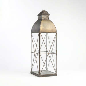 Wholesale Latest 2026 Brass Antique Metal <b>Candle</b> Holder <b>Large</b> Floor Lanterns for Home & Patio Decorations - Product Image 1