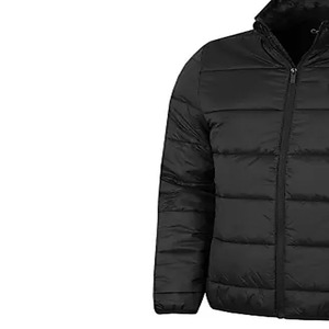 <b>Men's</b> <b>Black</b> Camouflage <b>Long</b> Puffer <b>Jacket</b> Stand Collar Zipper Closure Waterproof Windproof Polyester Wadding Winter Casual - Product Image 4