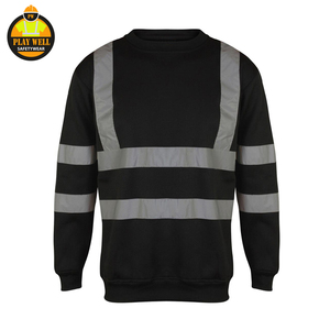 Sudaderas de Forro Polar al por Mayor para Hombre, con Franjas Reflectantes de Seguridad y Visibilidad, Ropa de Trabajo, Sudadera Personalizada - Product Image 2