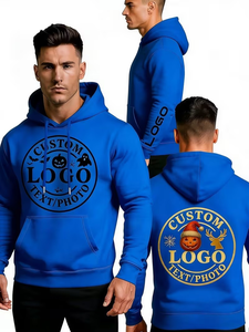 Customizable Logo Hoodies Sweatshirts Men Women Stylish Cool Comfortable Oversized Eco-Friendly Fleece Long Sleeves Pullover - Product Image 2
