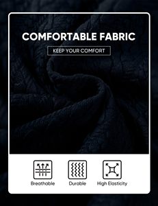 Pantalones Cortos Acolchados Negros para Hombre, Corte Regular, Estilo Casual de Verano, con Bolsillos, Tejido de Tela, Color Sólido - Product Image 6