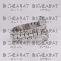 Montre de luxe en quartz Moissanite sertie de pierres, cadran carré analogique 41 mm, résistante à l'eau, chiffres romains, pour l'exportation en gros