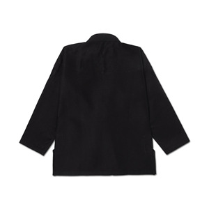 Kimono de BJJ Negro, Uniforme 100% Algodón, Corte Regular, para Hombre Adulto, Ropa de Artes Marciales, Logotipo en la Manga Izquierda, Teñido Liso y Duradero - Product Image 2