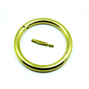 Anneau de nez de taureau en laiton de 3 pouces avec vis, instruments vétérinaires pour bovins, ferme d'élevage, anneaux de taureau en cuivre - Prix de gros - Product Image 5