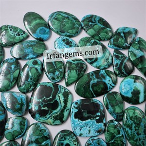 Piedras Preciosas Sueltas de Crisocola y Malaquita 100% Naturales, Cabujón para Joyería, Piedra Mineral en Bruto - Product Image 5