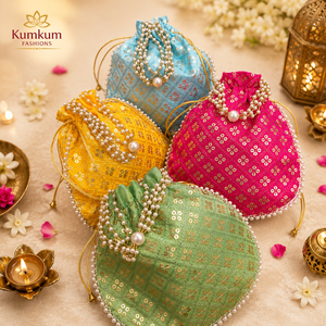 Bolsas de Seda con Diseño Floral Indio para Recuerdos de Boda, Bolsitas de Regalo para Invitados, Bolsos de Mano para Mujer, Bolsas de Regalo con Cordón para Bodas y Fiestas - Product Image 3