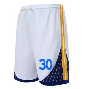 Shorts de basketball personnalisés avec logo imprimé sur le devant, entraînement sportif, séchage rapide, 100% polyester, taille élastique, vêtements de sport pour hommes pour les équipes - Product Image 3