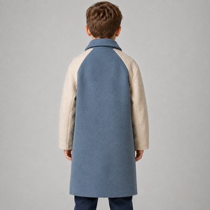 <b>Kids</b> Woolen <b>Coat</b> Comfortable Cold Weather Outerwear for <b>Winter</b> Season Customized Design High Quality Custom Brand OEM Service - Product Image 3