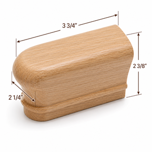 Best-seller EFS : Pièces de fixation pour main courante d'escalier en bois de caoutchouc 7009, résistantes à l'eau, garantie 1 an, pour escaliers d'hôtels modernes - Product Image 1