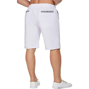 Shorts d'été décontractés pour hommes, unis, écologiques, de haute qualité, respirants, au-dessus du genou, vente en gros - Product Image 2