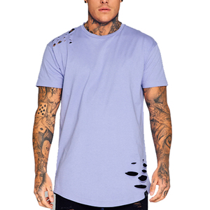 T-shirt décontracté personnalisé pour homme, effet vieilli, haute qualité, délavé à l'acide, vintage, respirant, 100% coton, tissu toile, prix abordable - Product Image 6