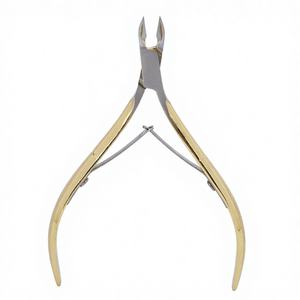 Golden Cuticle Nippers with Two Springs 7 mm Cuticle Cutter Cuticle Nippers Stainless Steel with Sharp and Smooth Cut - Product Image 1
