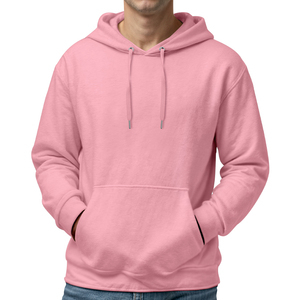 Sweat à capuche pour homme en mélange polyester/coton, polaire, séchage rapide, respirant, impression de logo personnalisée sur le devant, vêtements décontractés OEM - Product Image 1