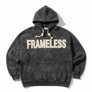 Sweat à capuche pour homme en tissu polaire doux 100% coton, chaud et confortable, coupe classique, vêtements décontractés d'hiver, mode streetwear, hip-hop, écologique - Product Image 1