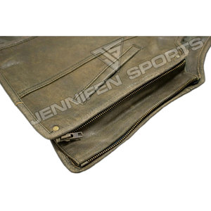 Fabricantes y Proveedores de Chalecos de Cuero para Motociclistas, Casuales, de Invierno, para Hombre, con Logotipo Personalizable, Resistentes al Viento, Hechos en Pakistán - Product Image 4