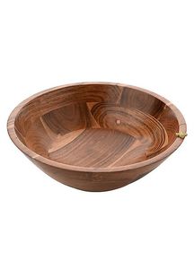 <b>Large</b> Curved Acacia <b>Bowl</b> Table Accessories Easy Portable Food Grade Wooden Serving <b>Bowls</b> Dishwasher Safe Salad <b>Bowl</b> For Home - Product Image 4