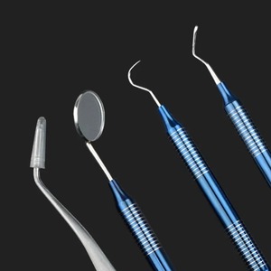 Kit de Limpieza Bucal Dental de 4 Piezas, Raspador, Espejo, Removedor de Placa, Acero Inoxidable, Herramienta de Desinfección a Alta Temperatura - Product Image 2