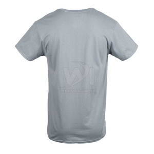 Camiseta de cuello en V para hombre, cómoda, moderna, estampada, de talla personalizada, 100% algodón, MOQ bajo, corte holgado. - Product Image 2