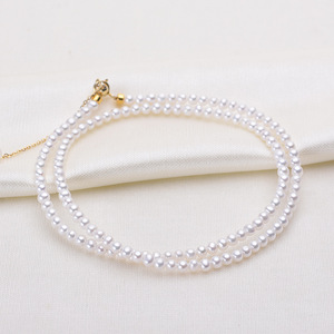 Collar de Perlas de Agua Dulce Naturales al por Mayor, 3-3.5mm, Cadena de Clavícula S925, Directo del Lago de la Montaña de Zhuji - Product Image 3