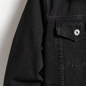 Vente directe usine – Blouson d'hiver streetwear pour homme de haute qualité, respirant, en denim tricoté, avec col montant en cuir léger - Product Image 6