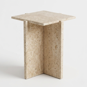 โต๊ะข้างหินอ่อนทราเวอร์ทีน สำหรับธุรกิจ B2B และขายส่งและขายปลีก - Product Image 4