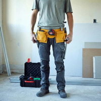 Sacoche à outils en cuir de haute qualité, ceinture porte-outils pour électricien, sacoche pour charpentier, ceinture porte-outils en cuir durable à vendre