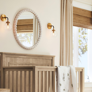 Miroir mural rond en bois sculpté Smart Art avec cadre décoratif en MDF blanc, miroir d'appoint moderne pour salon, couloir - Product Image 5