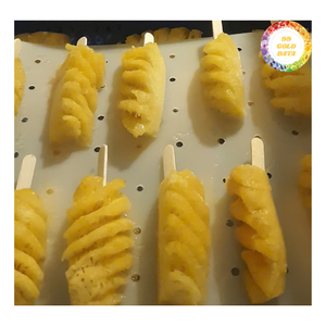 Trozos de piña congelados, dulces cubos de fruta tropical para batidos, jugos, postres, ingredientes de panadería, empaque a granel para restaurantes - Product Image 4
