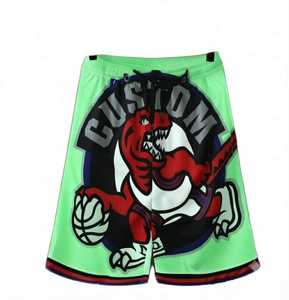 Pantalones Cortos Deportivos de Baloncesto Personalizados al por Mayor para Hombre, 100% Poliéster de Malla de Secado Rápido con Bolsillos Laterales - Uniforme de Equipo Personalizado - Product Image 1