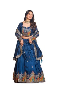Designer Traditional Indian Lehenga Choli Fully Stitched Latest Bridal Wedding Party Organza Slim Fit Direct Bestselling Lehenga - Product Image 4