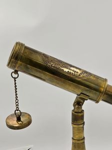 Vintage Brass Telescope on Tripod Stand Antique Desktop Telescope for Home Decor & Table <b>Accessory</b> | Nautical Spyglass for <b>Navy</b> - Product Image 3