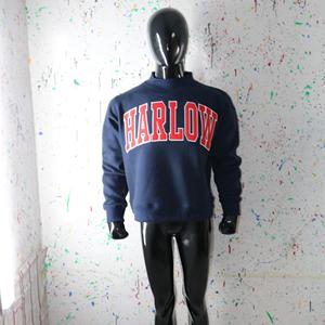 Sudadera HARLOW con cuello simulado, 450 GSM, bordado con nombre personalizado, corte holgado, 100% algodón, felpa francesa. - Product Image 1