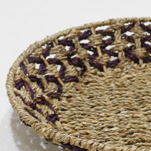 Bandeja de almacenamiento de pan de fruta redonda de ratán de plástico ecológico, cesta decorativa para decoración de cocina y despensa - Product Image 5