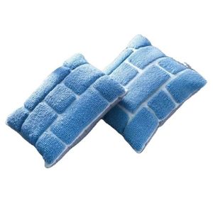 Newest Trending <b>Blue</b> Quilted <b>Throw</b> Pillows Rectangle Solid Color Washable Polyester Decorative Pillow Covers Minimalist Style - Product Image 1
