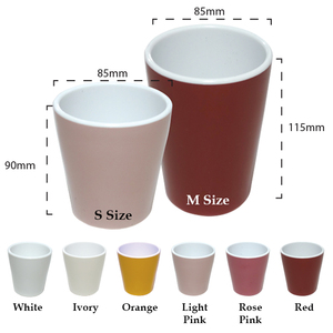 Pots de fleurs ronds en polypropylène pastel coloré - Écologiques, légers, avec trou de drainage pour une utilisation en jardin et en intérieur - Product Image 2