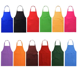 High Quality Bulk Custom Logo Design Bar Uniforms <b>Aprons</b> Cooking Black Cotton Polyester Man Women Garden Bib Chef <b>Kitchen</b> <b>Aprons</b> - Product Image 1