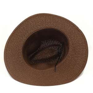 Sombrero de Paja Panamá de Ala Ancha para Mujer, de Alta Calidad, Estilo Casual y Moderno, con Cinta Verde, Servicio OEM - Product Image 5
