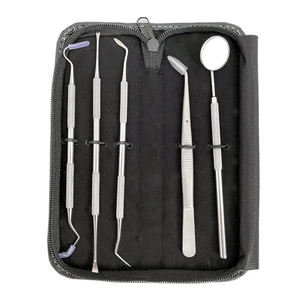 Instrumentos Quirúrgicos Dentales de Acero Inoxidable, Juego de Herramientas Metálicas de Clase I con Empuñadura Manual Moleteada Plateada, Shuja Surgico - Product Image 6