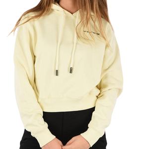 Nueva Llegada, Sudadera Corta de Forro Polar para Mujer, Color Sólido, con Bordado Frontal, Talla Grande, para Invierno - Product Image 6