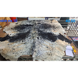 Cowhide Leather Rug Living Rooms Floor Premium Decors Authentic Real Animal Carpet <b>Large</b> Size Speckled Natural Area Styling Mats - Product Image 4
