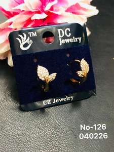 Pendientes de Corazón Geométricos de Acero Inoxidable Chapados en Oro, Tendencia 2026, Joyería al por Mayor, Pendientes de Mariposa y Flor para Mujer - Product Image 2