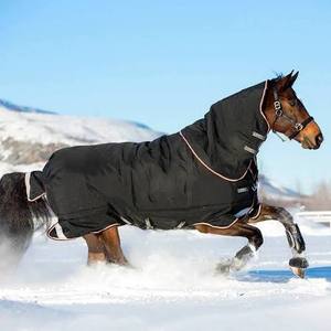 Couverture imperméable pour cheval à prix imbattable, forme en U, col haut, tissu Oxford 600D, doublure polaire, toutes saisons, usage extérieur - Product Image 3